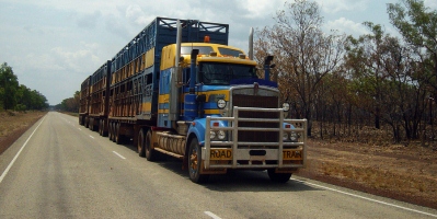 Outback Australia Truck Called A Road Train